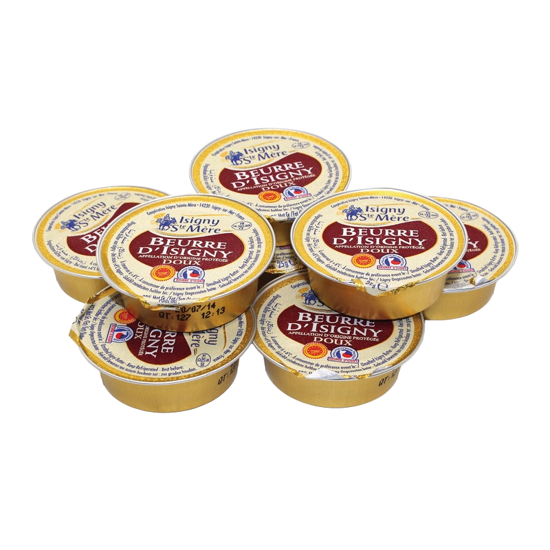 Isigny AOP unsalted butter refills 48x25g 1.2kg