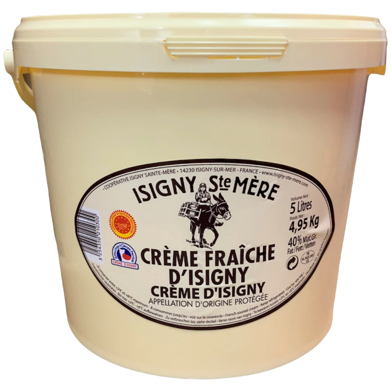 Isigny Cream 40% Fat AOP 5L Bucket